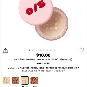 O/S ONE SIZE TRANSLUCENT POWDER